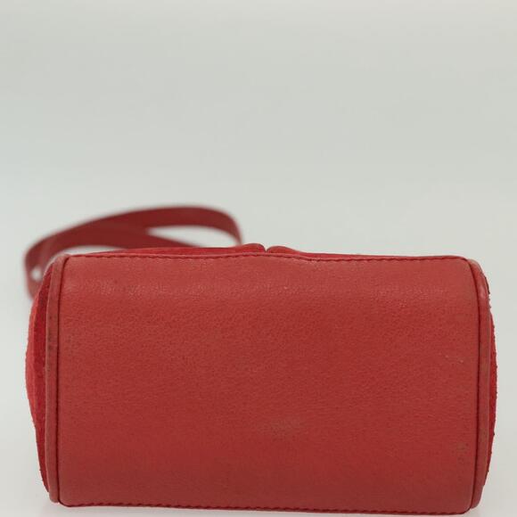 GUCCI Bamboo Hand Bag Suede Red Gold 007 1793 007 1793 - Picture 11 of 16